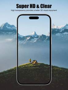 6片装全覆盖隐私钢化玻璃屏幕保护膜，兼容 17 Pro Max/17 Air/16 Pro Max/15 Pro/17/16/15/14/13/12/11/16e/Plus/Mini/X/XR/XS Max/7/8/SE2/SE3，9H+硬度，超高清，防刮花，防指纹，易于安装，防窥视 - 黑色-6PCS - 查看 8