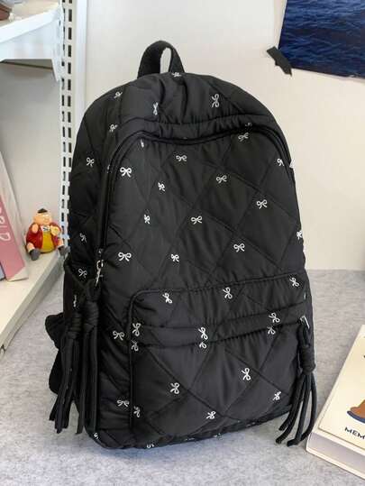 女士休闲背包，韩版风格，适合女学生，是上学通勤的理想之选，简约百搭，大容量