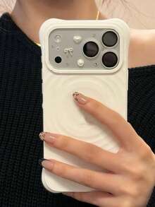 防缠绕镜头保护膜，ins风小众3D仿珍珠水钻贴纸，DIY适用，兼容 17 Pro Max，透明镜头膜，新款苹果17 Pro相机防刮静电吸附软膜，婚礼礼物派对适用 - 無色 - 查看 4