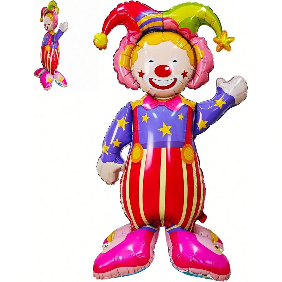 1 pieza Globo de circo grande de 121 cm, adecuado para decoraciones de fiestas con tema de carnaval de circo, estilo de circo, decoraciones de fiesta de cumpleaños Pimpmom - Ver 1