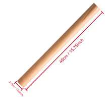 Que cán bột bằng gỗ sồi tự nhiên dùng trong gia đình, cây cán bột không sơn mài, cây cán bột bằng gỗ nguyên khối lớn và nhỏ, cây cán bột chống dính dùng trong gia đình. - Gỗ đỏ - Xem 12