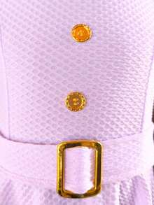 Children's Dress With Princess Sleeves And Luxury Evangelical Belt - White1 - View 5