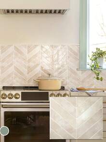 1pc 30*30cm 3D Self-Adhesive Tile Sticker, Waterproof Oil-Proof Wall Decal For Kitchen Bathroom Home Renovation - 1PC - View 3