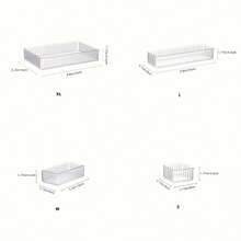 Stackable Adjustable Multi-Drawer Storage Organizer Box, Suitable For Storing Cosmetics, Office Supplies, Desktop Essentials, Great For Makeup Professionals, Nail Technicians, Beauty Tools, Student Supplies - Clear - View 4