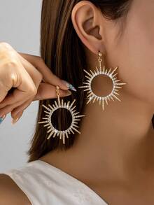 1 Pair Bohemian Retro Casual Fashion Versatile Women Earrings - Multicolor - View 7