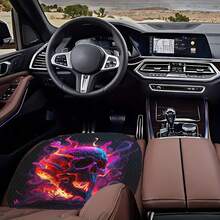 1 Set Luminous Butterfly Print Car Seat Cushion Cover, Front & Rear Seats, 5-Seat Car Universal New Design To Protect Your Car Seats, All Season Use - Cushion - View 5