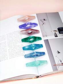 1pc Thumb-Sized Book Support Holder, Page Holder, School Supplies, Reading Aid, Student Book Accessories, Page Unfolder, Convenient Bookmarks, School Supplies, Back-To-School Season. - Multicolor - View 13
