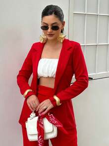 Women Coats - 櫻桃 - 查看 1