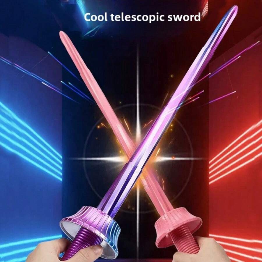 3D Spiral Retractable Sword, Samurai Retractable Knife, Rotating Samurai Sword Blade, Banana Sword, Carrot Sword, Toy - Multicolor - View 1