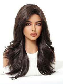 Ava WIG 20 Inch Light Purple Wig Dark Root Light Purple Curly Wig For Fashion Women Daily Party Cosplay Halloween Wig Looking Natural Street Punk Wig - Black Brown - View 6