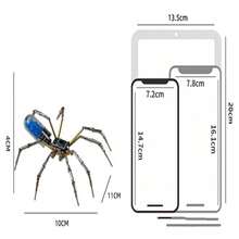 3D Metal Puzzle Mechanical Spider Steampunk Precision Handmade Assembly Model Adult Stress Relief DIY Toy Metal Material Desktop Decor Collectible Creative Gift - Multicolor - View 6