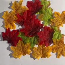 50 Brightly Colored Artificial Maple Leaves - Perfect For DIY Wreaths, Home And Outdoor Decoration, Weddings, And Holiday Décor - Tất cả các loại - Xem 9