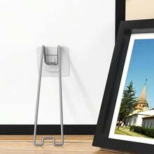 Adjustable Photo Album Stand - Heavy-Duty Metal Frame Display Holder With Safety Clip, Ideal For Home Decor, Office And Events - Long-Lasting And Versatile Photo Frame Alternative, Stylish Appearance | Sturdy Clip Design - Silver - View 7