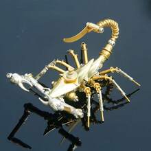 3D Metal Puzzle Mechanical Scorpion Steampunk Precision Handmade Assembly Model Adult Stress Relief DIY Toy Metal Material Desktop Decoration Collectible Creative Gift - Multicolor - View 2