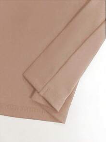 Bộ đồ 3 món cỡ lớn dành cho nữ, màu trơn, phong cách thường ngày: Áo khoác/áo cardigan + Áo không tay cổ tròn + Quần ống đứng cạp chun, chất liệu mềm mại, co giãn, dáng rộng, thoải mái khi đi làm, thanh lịch cho mùa xuân/thu/đông. - màu sắc - Xem 9