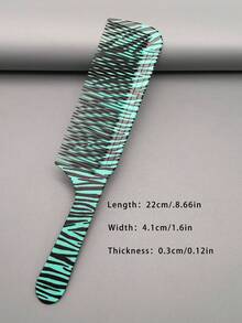 5件套理发师剪发梳套装，适合男女长发修剪和造型，双面沙龙专业剪发梳 - 彩色 - 查看 10