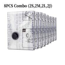 Bộ 8 túi nén chân không dày, túi hút chân không trong suốt, túi đựng đồ, túi đựng và sắp xếp quần áo gia đình - Túi nén chân không, túi đựng chân không, túi hút chân không, túi đựng chân không - Túi nén chống ẩm, chống nấm mốc, chống bụi, túi đựng tiết kiệm không gian - Túi nén chân không dày, túi nén composite PE+PA, túi nén trong suốt, vật dụng cần thiết cho kho cho thuê. - Nhiều màu - Xem 17