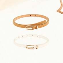 4pcs Minimalist Women & Teenage Students Fashion Belt Set - Multicolor - View 20