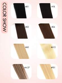 12-22 Inch Invisible Micro Ring Hair Extensions, Smooth Seamless Remy Human Hair Bun, Increase Hair Volume For Daily, Party, Wedding - Multicolor - View 6