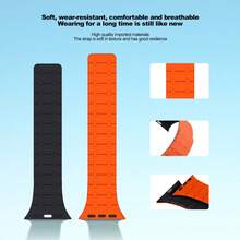 1条磁性硅胶运动表带，兼容 Series 11/10/9/8/7/6/SE/5/4，适用于49mm、46mm、45mm、44mm、42mm、41mm、40mm、38mm表盘尺寸。 - 42/44/45/46/49mm - 查看 3