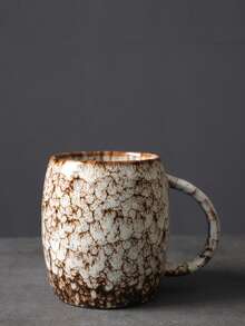 1 chiếc cốc sứ tráng men rạn kiểu cổ điển 400ml, cốc nước văn phòng đơn giản, cốc bia dung tích lớn, cốc pha cà phê nghệ thuật, cốc cà phê có quai treo, cốc tráng men rạn sáng tạo. - Nhiều màu - Xem 16