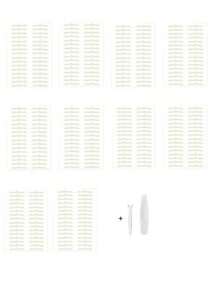 10pcs 3D Double Eyelid Tapes, Waterproof, Suitable For Beginners, Invisible & Natural, Sweat-Resistant - Multicolor - View 9