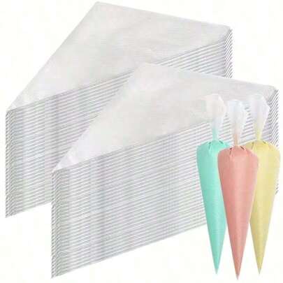 20/100 Túi tạo hình hoa, Túi cán bột làm bánh gia dụng, Túi tạo hình hoa dày dặn, Túi cán bột nướng dày với đầu cán dễ sử dụng, Nhiều kích cỡ để lựa chọn, Thích hợp cho việc phủ kem, tạo hình, làm bánh DIY, bánh macaron, bánh quy, trang trí bánh ngọt, làm bánh cupcake, dụng cụ làm bánh, thợ làm bánh tại nhà và đầu bếp chuyên nghiệp, dụng cụ làm bánh, thiết bị làm bánh, phụ kiện làm bánh, dụng cụ làm bánh, phụ kiện nhà bếp.