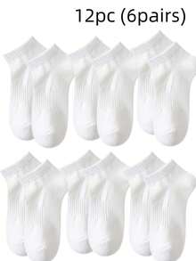1/5/10 Pairs Women Ankle Socks, Black & White Invisible Socks, Cute Socks Suitable For All Seasons And Occasions, Soft And Smooth - Multicolor - View 10