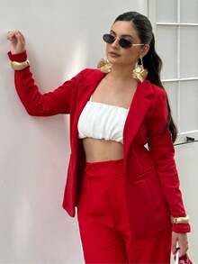 Women Coats - 櫻桃 - 查看 8