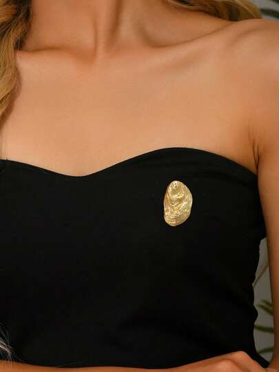 1pc Elegant & Exquisite Ocean Elements Brooch, Multiple Styles Available Including Gold Lobster, Oyster Shell, Starfish, Suitable For Women To Wear In Summer Parties, Beach Vacations. High-Quality Women's Brooch, Great Gift For Valentine's Day, Thanksgiving, Mother's Day, Back To School, Graduation Season And Other Holidays