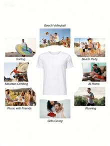 Graphic Tees Women Fifth Sun Sesame Men's Everything I Know I Learned On The Streets Short Sleeve Crew Tee Men's Summer Casual 180g Pure Cotton T-Shirt Patterned Printed Short Sleeved Top T-Shirt - 白色7 - 查看 11