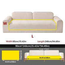1 buah Sarung Sofa Warna Polos Lembut & Nyaman, Sarung Sofa Ramah Kulit, Selimut Sofa Dekorasi Rumah Baru, Cocok untuk Semua Musim, Anti Selip - MultiWarna - View 17