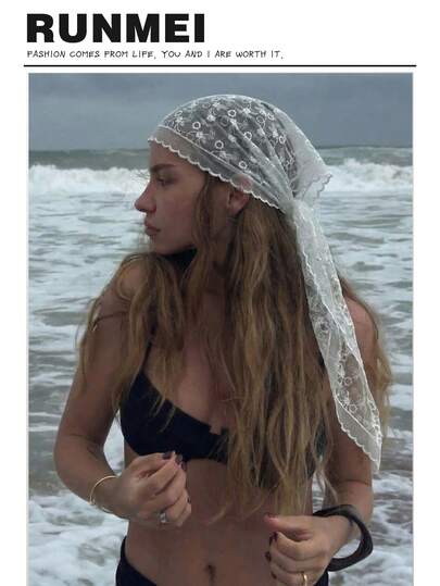 وشاح مثلث أنيق بلون واحد للنساء، قطعة إكسسوار شعر خفيفة الوزن وقابلة للتنفس، يمكن استخدامها كوشاح للرأس أو شريط للرأس أو شال، مثالية للصيف والشاطئ والسفر والعطلات، مناسبة للربيع والصيف والخريف