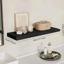 1 Tấm kệ treo tường vô hình dày dặn, kệ sách bằng gỗ một chữ treo tường cho phòng ngủ, kệ trang trí tường, kệ ngăn phòng ngủ một chữ. - Xem 8