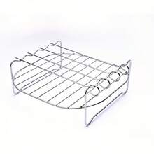 3/2/1 Pcs Air Fryer Rack Accessories, Multi-Layer Air Fryer Rack Set, Stainless Steel Stackable Bacon Air Fryer Accessories, Baking Basket, Toaster Rack, Cooking Rack, Suitable For Home Kitchen Baking And Cooking - Air Fryer Grill Rack - View 12