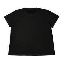 ZIVRE Men Plus Size Men Clothing Pink Dad T-Shirt Men Shirt 220g Big Size L-3XL 4XL 5XL Gift For Men - Black - View 3