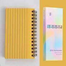 Tear-Off Notepad, Spiral Notebook, Word Notebook + 5pcs Ombre Black Ballpoint Pens - Multicolor - View 17