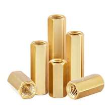 100pcs M3 Brass Hex Standoff, Threaded Through Hole, Brass Hex Nut Spacer, Isolation Support Column - A - View 4