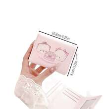 原创设计三折钱包，可爱猫咪系列，小巧却容量充足，多卡位三折零钱包，女士钱包，零钱包，卡包，银行卡零钱包，折叠大容量拉链钱包，手提女士包，生日/情人节礼物 - 彩色 - 查看 4