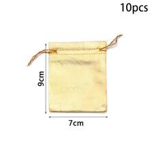 5/10 chiếc túi dây rút màu vàng, túi đựng trang sức, túi quà tặng, túi bảo quản trang sức, túi đựng đồ ăn nhẹ nhỏ dùng làm quà tặng trong tiệc cưới, tiệc lễ hội. - vàng - Xem 14