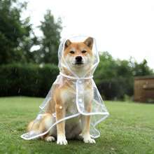 透明狗狗雨衣，宠物户外服装，宠物雨披，防水宠物斗篷 - 黑色 - 查看 6
