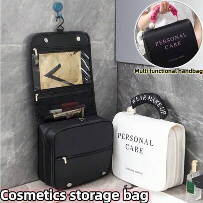 2个/1个化妆包，化妆包，洗漱包，手提包，收纳包，美容包，旅行包，化妆品整理包，便携式收纳包，多功能收纳包，手提包，返校用品，浴室必备品，旅行配件，日常用品，户外收纳用品，送给家人朋友的礼物，生日礼物，情人节礼物，母亲节礼物，新年礼物，圣诞节礼物，节日礼物