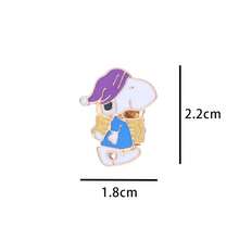 1 pieza Broche de dibujo animado, insignia de esmalte de estilo aleatorio adecuada para chaquetas, mochilas, regalo de coleccionista lindo (estilo aleatorio) - Multicolor - Ver 4