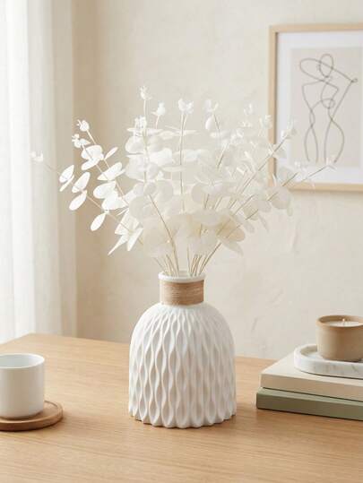 1 Bộ/1 Bông Hoa Bạch Đàn Trắng Nhân Tạo, Thích Hợp Để Trang Trí Nhà Cửa, Làm Quà Cưới Tự Làm, Đồ Dùng Tiệc Sinh Nhật, Trang Trí Bàn Tiệc, Trang Trí Sân Vườn, Bó Hoa Cưới, Hoa Nhân Tạo, Trang Trí Phòng Học Cho Mùa Trở Lại Trường Học, Quà Tặng Ngày Valentine, Trang Trí Vườn, Quà Tặng Ngày của Mẹ, Mùa Cưới.