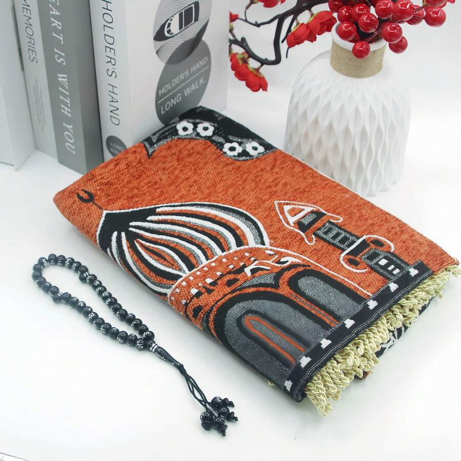 70*110cm Middle Eastern Architecture Pattern Shag Rug - 1PC - View 1