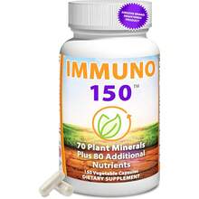 Immuno 150, Immune Support Supplement, Packed With 70 Plant Minerals, 13 Essential Vitamins And 68 Additional Nutrients-150 Vegetable Capsules- Immune Boost For All Age Groups - 150g - 查看 6