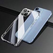 1 chiếc ốp lưng điện thoại TPU mềm trong suốt tối giản, chống sốc và chống rơi, bao phủ toàn diện, tương thích với iPhone 17 Pro Max/17 Pro/17 Air/17/16 Pro Max/16/16 Pro/16 Plus/15/15 Pro Max/15 Pro/15 Plus/11/12/13/14 Pro Max/XS/XR/11 Pro/11 Pro Max/12 Pro/12 Pro Max/13 Pro/13 Pro Max, chống ố vàng. - Trong sáng - Xem 4