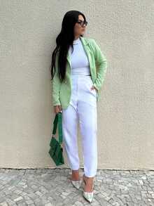 Women Coats - 薄荷綠 - 查看 10
