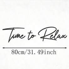 HELLOYOUNG 3 Pieces Relaxing Time Metal Wall Decoration, Bathroom And Bedroom Decoration, Suitable For Room Decor, Room Decor, Wall Decor, Home Decor, Bathroom Decor, Coffee Bar Essentials, Wall Art - 黑色 - 查看 4