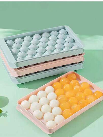 硅胶冰球模具，冷冻圆形冰块，自制冰球托盘